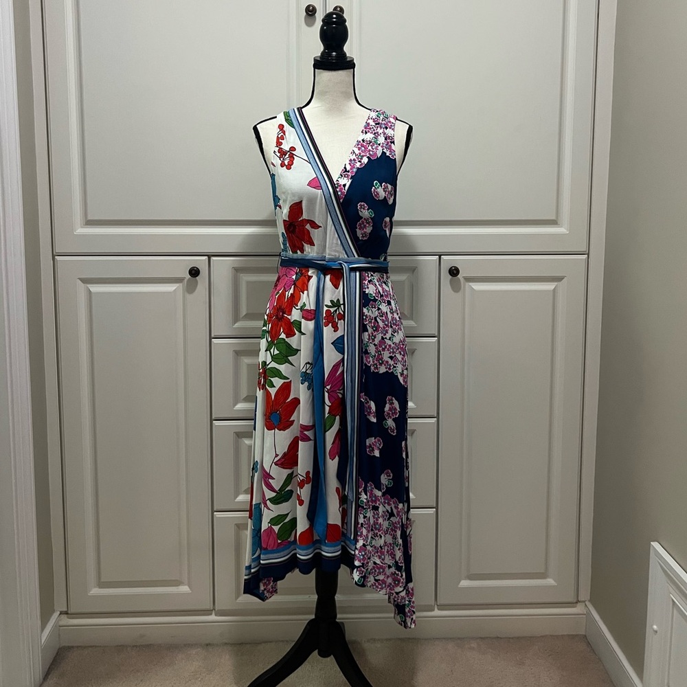 NWT Maeve |Anthropologie| Botanical belted Floral belted dress size 6 - Picture 3 of 15